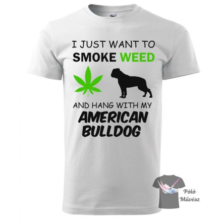 Amerikai Bulldog póló - American Bulldog póló - Kutyás póló - Egyedi Feliratos póló