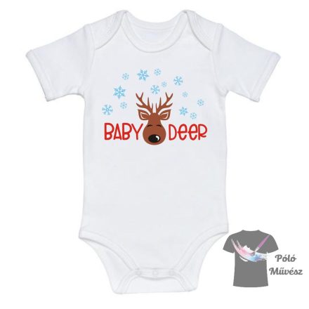 Baby Deer Body - Feliratos Baba Body - 1 éves Saját neves baba body