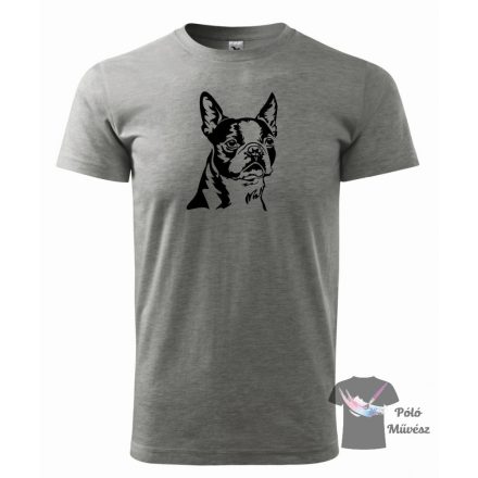 Boston Terrier póló - Kutyás póló - Egyedi Feliratos póló