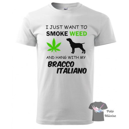 Bracco Italiano póló - Olasz Vizsla póló - Kutyás póló - Egyedi Feliratos póló