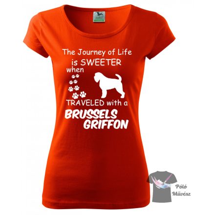 Büsszeli Griffon póló - Brussels Griffon póló - Kutyás póló - Egyedi Feliratos póló