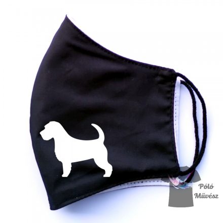 Jack Russel Terrier maszk - Kutyás Maszk, Mosható textil szájmaszk