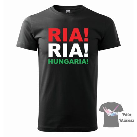 Szurkolói póló - RIA, RIA HUNGARIA, PIROS, FEHÉR, ZÖLD FELIRATÚ PÓLÓ