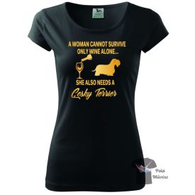   Cesky Terrier póló - Cseh Terrier póló / pulcsi - Kutyás póló - Egyedi Feliratos póló