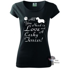   Cesky Terrier póló - Cseh Terrier póló / pulcsi - Kutyás póló - Egyedi Feliratos póló