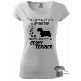   Cesky Terrier póló - Cseh Terrier póló / pulcsi - Kutyás póló - Egyedi Feliratos póló