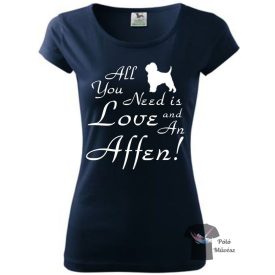   Affenpinscher póló - Kutyás póló - Egyedi Feliratos póló