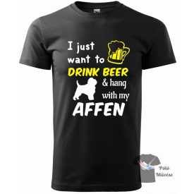   Affenpinscher póló - Kutyás póló - Egyedi Feliratos póló