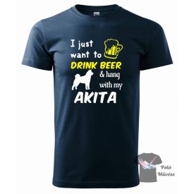   Akita póló - Akitás póló - Kutyás póló - Egyedi Feliratos póló