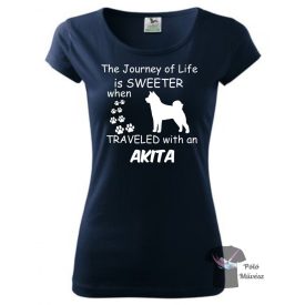   Akita póló - Akitás póló - Kutyás póló - Egyedi Feliratos póló