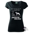Amerikai Bulldog póló - American Bulldog póló - Kutyás póló - Egyedi Feliratos póló