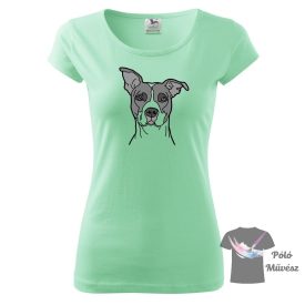   Amerikai Staffordshire Terrier póló - Amstaff póló - Kutyás póló - Egyedi Feliratos póló