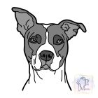 Amerikai Staffordshire Terrier póló - Amstaff póló - Kutyás póló - Egyedi Feliratos póló