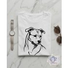 Amerikai Staffordshire Terrier póló - Amstaff póló - Kutyás póló - Egyedi Feliratos póló