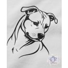 Amerikai Staffordshire Terrier póló - Amstaff póló - Kutyás póló - Egyedi Feliratos póló