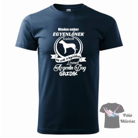   Argentín Dog póló - Dogo Argentino póló -  Kutyás póló - Egyedi Feliratos póló