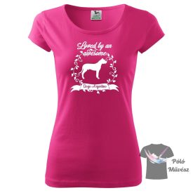   Argentín Dog póló - Dogo Argentino póló -  Kutyás póló - Egyedi Feliratos póló