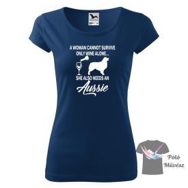   Ausztrál Juhászkutya póló - Aussie póló - Kutyás póló - Egyedi Feliratos póló