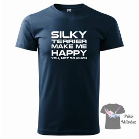   Ausztrál Silky Terrier póló - Australian Silky Terrier póló - Kutyás póló - Egyedi Feliratos póló