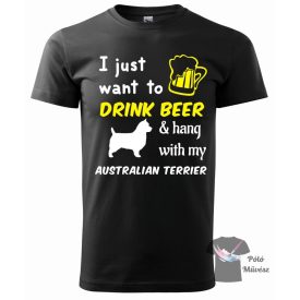   Ausztrál Terrier póló - Australian Terrier póló - Kutyás póló - Egyedi Feliratos póló