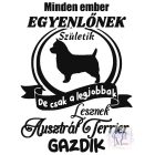 Ausztrál Terrier póló - Australian Terrier póló - Kutyás póló - Egyedi Feliratos póló