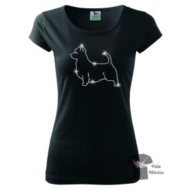   Ausztrál Terrier strasszos póló - Australian Terrier póló - Kutyás póló kristályokkal - Egyedi Feliratos póló