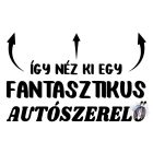 Autószerelő póló - Egyedi Feliratos Póló