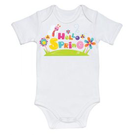 Tavasz Baba Body - Feliratos Baba Body - Egyedi Baba Body