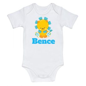   Neves Oroszlános Baba Body - Feliratos Baba Body - Egyedi Baba Body 