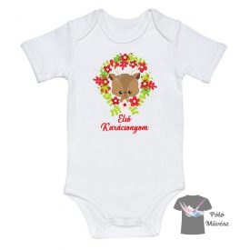   Első Karácsonyom Baba Body - Karácsonyi Baba Body - Egyedi Feliratos Baba Body