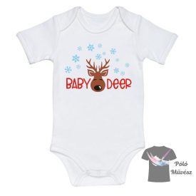   Baby Deer Body - Feliratos Baba Body - 1 éves Saját neves baba body