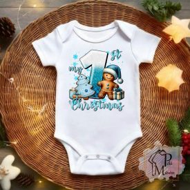   Első Karácsony Baby Body - Feliratos Baba Body - Karácsonyi baba body