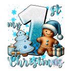 Első Karácsony Baby Body - Feliratos Baba Body - Karácsonyi baba body