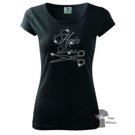   Fodrász strasszos póló - Kristályos póló - Egyedi Feliratos Póló