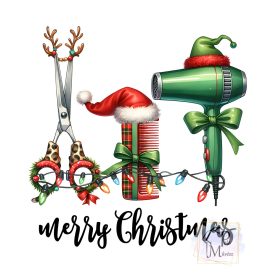   Karácsonyi Fodrász póló - Fodrász póló - Ajándék fodrásznak - Egyedi Póló