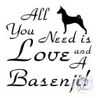 Basenji póló - Basenji pulcsi - Kutyás póló - Egyedi Feliratos póló