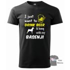 Basenji póló - Basenji pulcsi -  Kutyás póló - Egyedi Feliratos póló