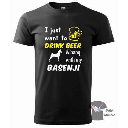 Basenji póló - Basenji pulcsi -  Kutyás póló - Egyedi Feliratos póló