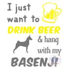 Basenji póló - Basenji pulcsi -  Kutyás póló - Egyedi Feliratos póló