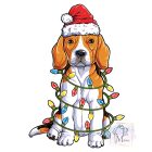 Karácsonyi Beagle póló - Beagle pulcsi - Kutyás póló - Egyedi Feliratos póló