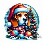 Karácsonyi Beagle póló - Beagle pulcsi - Kutyás póló - Egyedi Feliratos póló