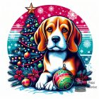 Karácsonyi Beagle póló - Beagle pulcsi - Kutyás póló - Egyedi Feliratos póló
