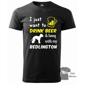   Bedlington Terrier póló - Bedlington póló - Kutyás póló - Egyedi Feliratos póló