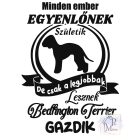 Bedlington Terrier póló - Bedlington póló - Kutyás póló - Egyedi Feliratos póló