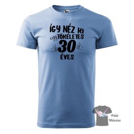   Szülinapos póló - Így néz ki egy tökéletes 30 éves póló