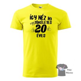   Szülinapos póló - Így néz ki egy tökéletes 20 éves póló