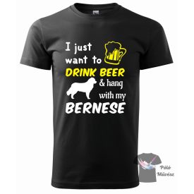   Berni Pásztorkutya póló - Bernese Mountain Dog póló - Kutyás póló - Egyedi Feliratos póló