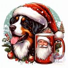 Karácsonyi Berni Pásztorkutya póló - Bernese Mountain Dog póló - Kutyás póló - Egyedi Feliratos póló
