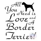 Border Terrier póló - Kutyás póló - Egyedi Feliratos póló