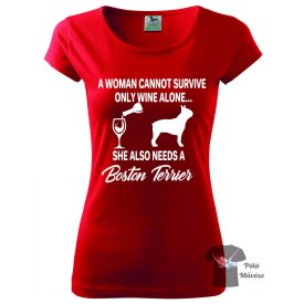   Boston Terrier póló - Kutyás póló - Egyedi Feliratos póló